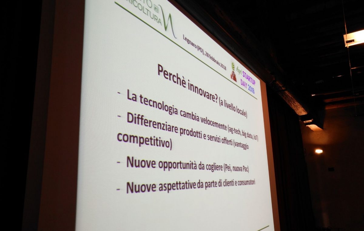 Innovazione in agricoltura  “AGRISTARTUP DAY 2018”