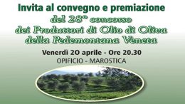 Concorso dei produttori di olio di oliva della pedemontana veneta
