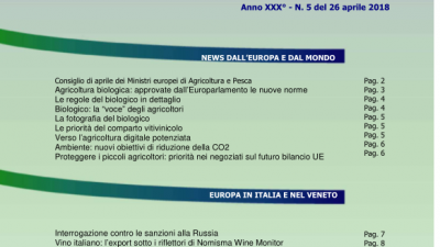 Veneto Agricoltura Europa n. 5/2018