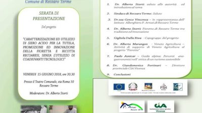 TUTELA, PROMOZIONE ED INNOVAZIONE DELLA FIORETTA E RICOTTA RECOARESI