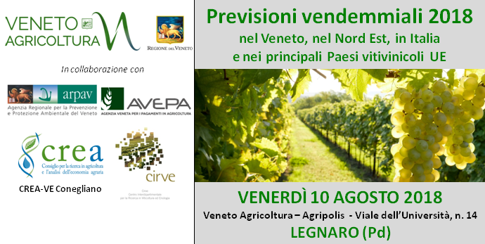 Previsioni vendemmiali 10 agosto 2018