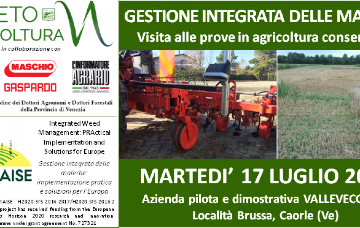 Giornata dimostrativa – GESTIONE INTEGRATA DELLE MALERBE
