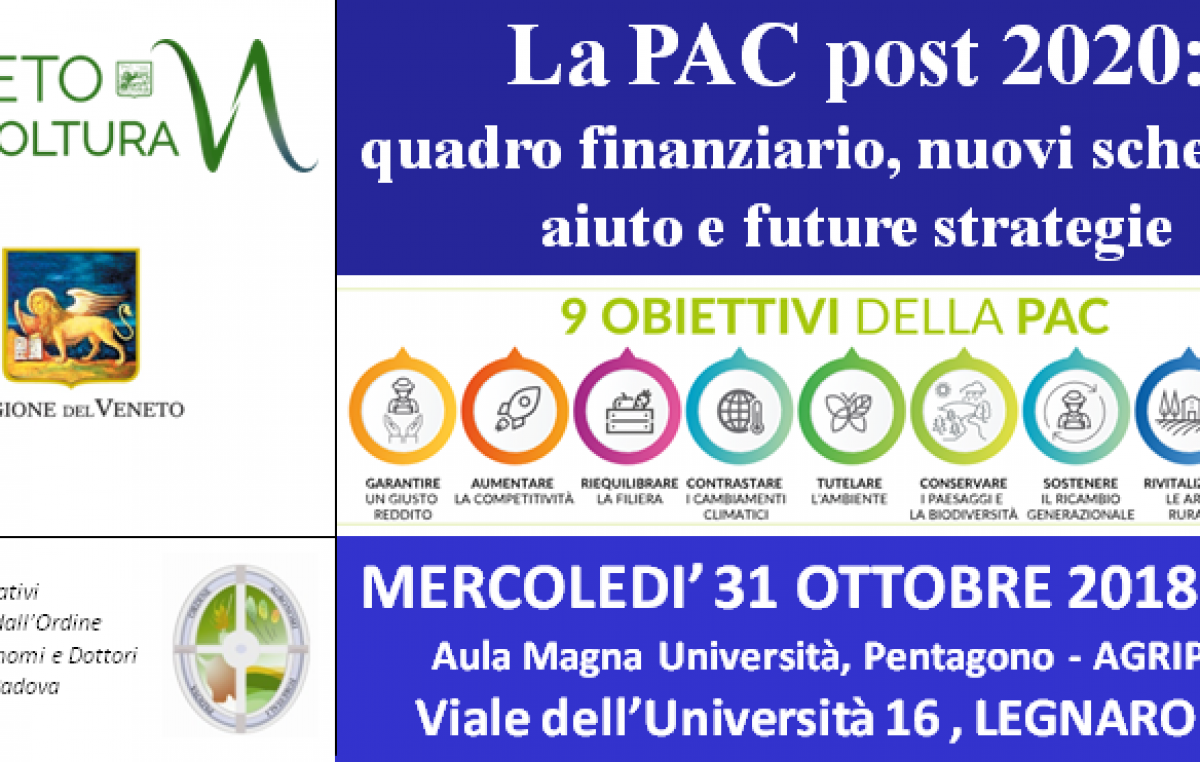 FINANZIAMENTI EUROPEI, MERCOLEDÌ VENETO AGRICOLTURA INDAGA LA “PAC POST 2020”