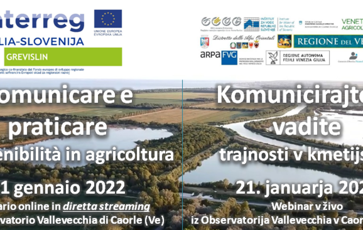 VALLEVECCHIA-CAORLE (VE), ESEMPIO DI AGRICOLTURA SOSTENIBILE. UN WEBINAR