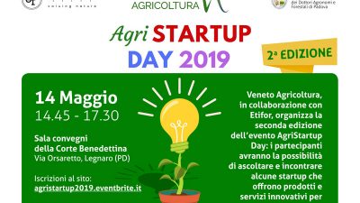 Agri STARTUP DAY 2019 – L’innovazione in agricoltura – Seconda edizione