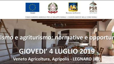 Turismo e agriturismo: normative e opportunità (cod. 2A-29-19)