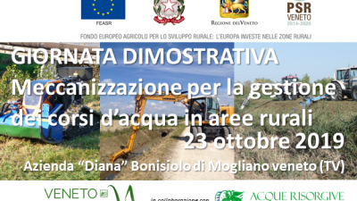 GIORNATA DEMO – Meccanizzazione per la gestione dei corsi d’acqua in aree rurali