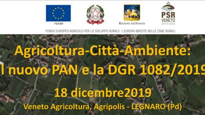 Agricoltura-Ambiente: il nuovo PAN e la DGRV 1082/19 (cod.P4-17-19)