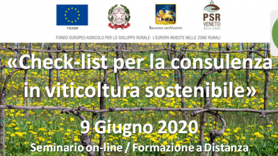 Check list per la consulenza in viticoltura sostenibile (cod.P4-05-20)