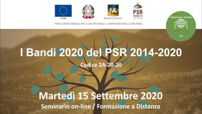 I Bandi 2020 del PSR 2014-2020