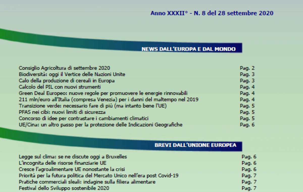 Veneto Agricoltura Europa n. 8/2020