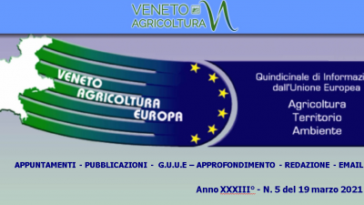 Veneto Agricoltura Europa n. 5 del 19 marzo 2021