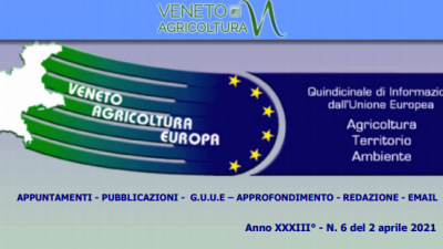 Veneto Agricoltura Europa n. 6 del 2 aprile 2021