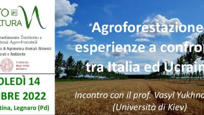 Agroforestazione: esperienze a confronto tra Italia e Ucraina