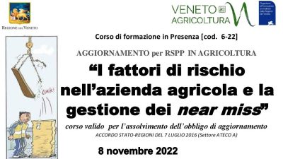 I fattori di rischio nell’azienda agricola e la gestione dei “near miss”