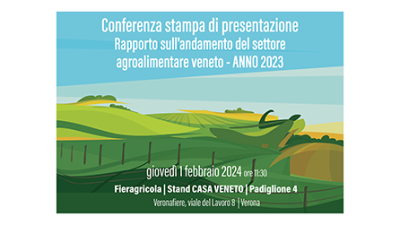 VENETO AGRICOLTURA PRESENTA A FIERAGRICOLA LE PRIME VALUTAZIONI DELL’ANNATA AGRARIA REGIONALE 2023