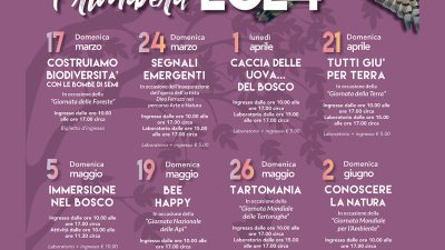 EVENTI DI PRIMAVERA 2024 AL BOSCO NORDIO